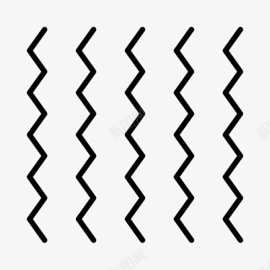 曲折线条图案图标图标