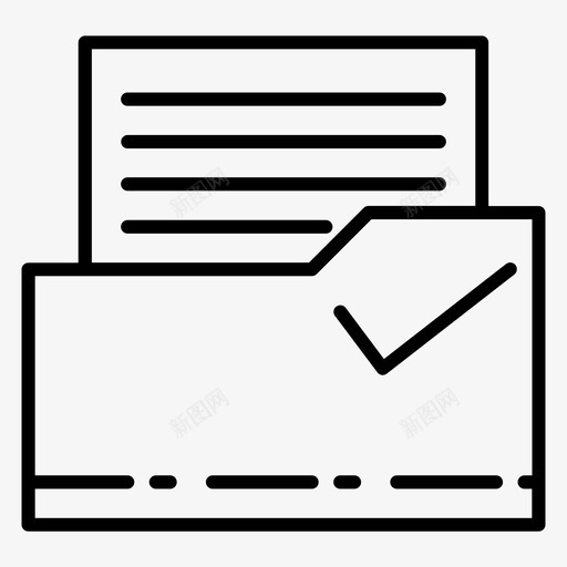 选择文件夹数据文档图标svg_新图网 https://ixintu.com 信函 办公 数据 文件 文件夹 文档 选择