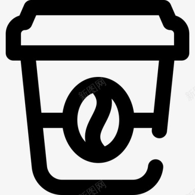 咖啡食品配送13直系图标图标