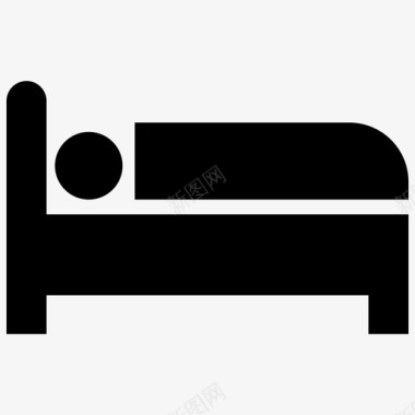卧室休息睡觉图标图标