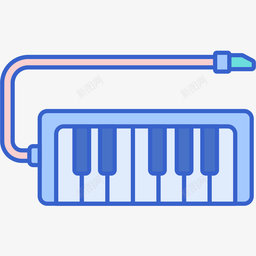 梅洛迪卡音乐105线性颜色图标svg_新图网 https://ixintu.com 梅洛 线性 迪卡 音乐 颜色