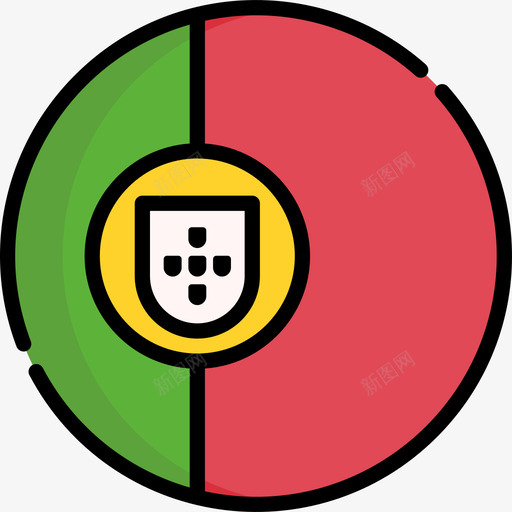 葡萄牙葡萄牙5线性颜色图标svg_新图网 https://ixintu.com 线性 葡萄牙 颜色