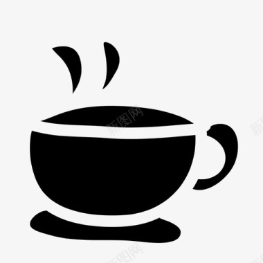 咖啡杯子涂鸦图标图标