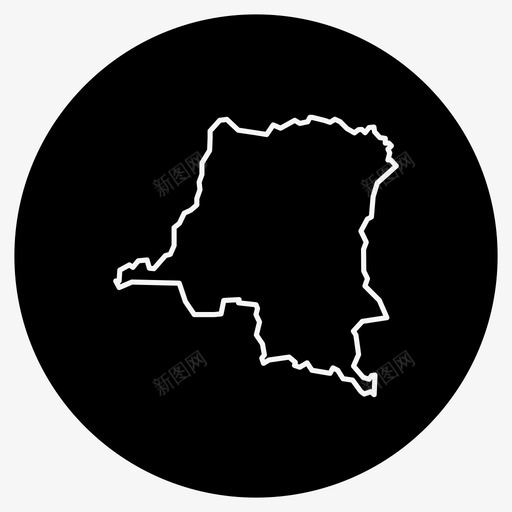 刚果地图非洲金沙萨图标svg_新图网 https://ixintu.com 刚果地图 金沙萨 非洲