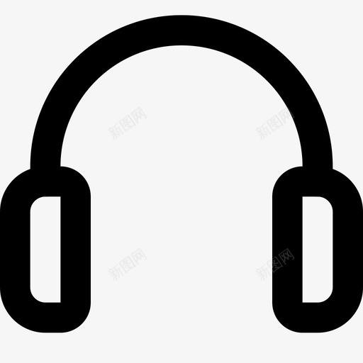 耳机音频播放器多媒体图标svg_新图网 https://ixintu.com 图标 多媒体 播放器 耳机 视频 音乐 音频