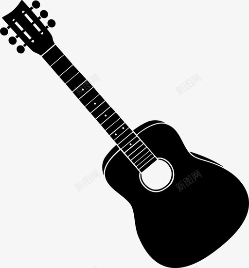 原声吉他音乐乐器图标svg_新图网 https://ixintu.com 乐器 原声吉他 声音 表演作品 音乐