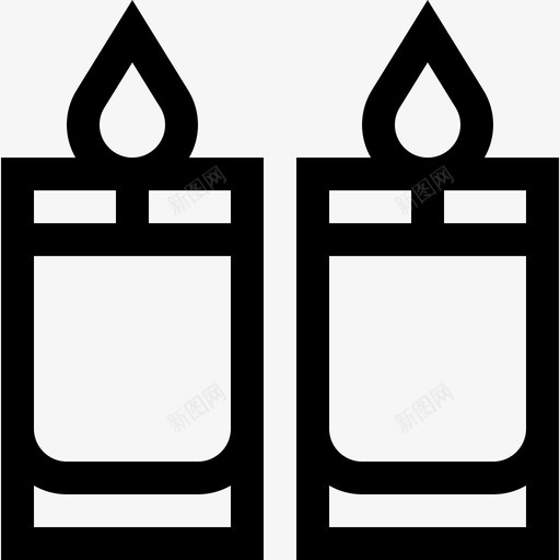 蜡烛精神的17直线的图标svg_新图网 https://ixintu.com 直线 精神 蜡烛