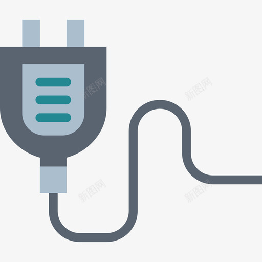 插头电气设备4扁平图标svg_新图网 https://ixintu.com 扁平 插头 电气设备