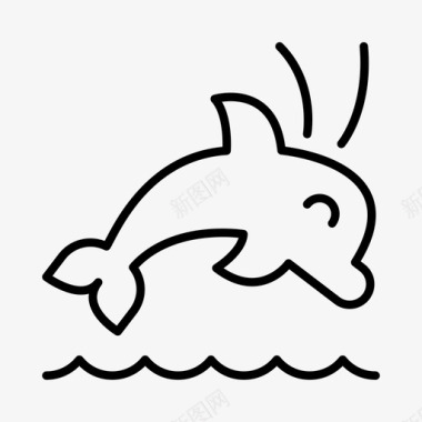 海豚海洋航海图标图标