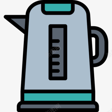 水壶电气设备2线性颜色图标图标