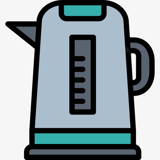 水壶电气设备2线性颜色图标svg_新图网 https://ixintu.com 水壶 电气设备 线性 颜色