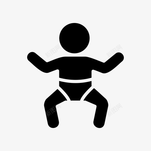 婴儿婴儿尿布儿童图标svg_新图网 https://ixintu.com 儿童 婴儿 尿布