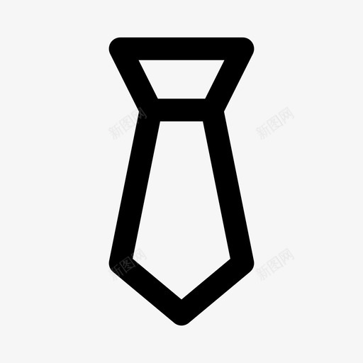 领带商务服装图标svg_新图网 https://ixintu.com 商务 时尚 服装 领带