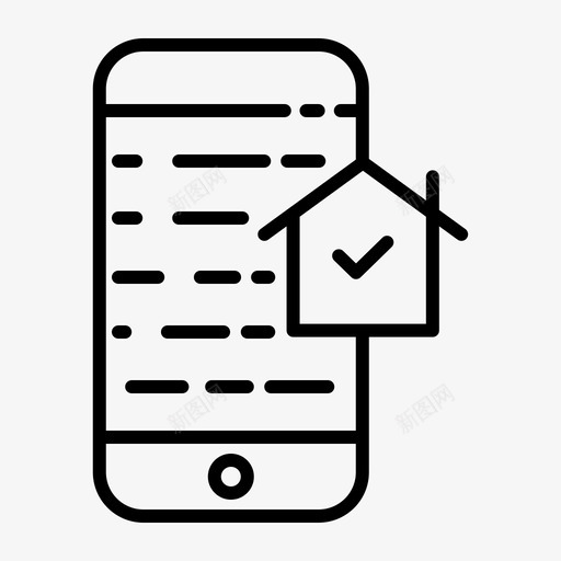 手机住宅电话图标svg_新图网 https://ixintu.com 住宅 房产 房地产 手机 电话