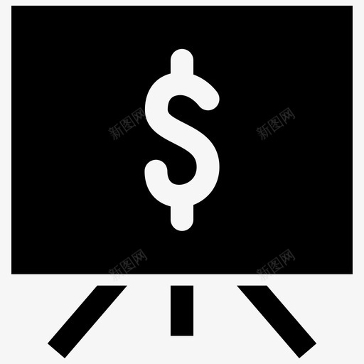 货币展示美元金融图标svg_新图网 https://ixintu.com 展示 格拉 美元 货币 达克 金融