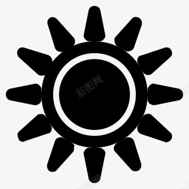 太阳热光图标图标