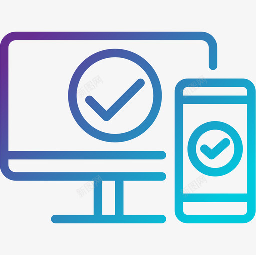 认证数据网络4梯度图标svg_新图网 https://ixintu.com 数据网络4 梯度 认证