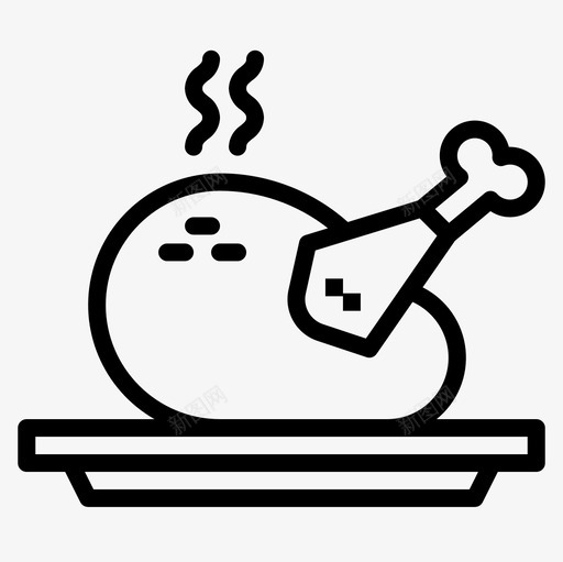 烤肉野餐39直系图标svg_新图网 https://ixintu.com 烤肉 直系 野餐