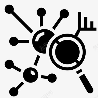 分子原子生物技术图标图标