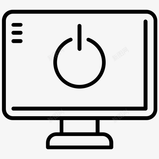 系统关机注销关机图标svg_新图网 https://ixintu.com 关机 图标 时间 注销 睡眠 系统 线图