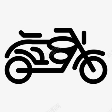 骑乘交通工具摩托车图标图标