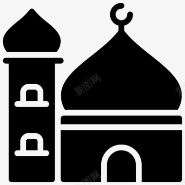 清真寺斋月戈伊多姆图标图标