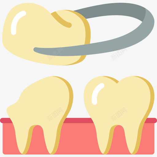 牙冠牙科6扁平图标svg_新图网 https://ixintu.com 扁平 牙冠 牙科