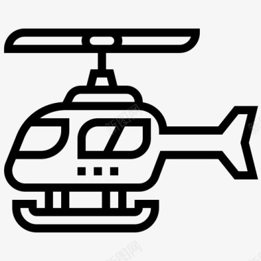 直升机飞机航空图标图标