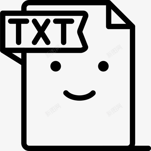 Txt要素50线性图标svg_新图网 https://ixintu.com Txt 线性 要素