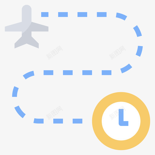 时间机场79号平的图标svg_新图网 https://ixintu.com 平的 时间 机场79号