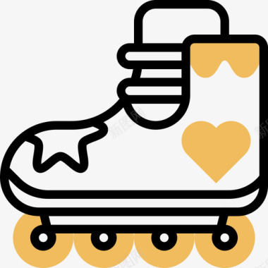 溜冰鞋玩具17黄影图标图标