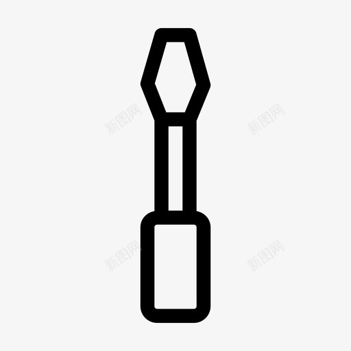 螺丝刀建筑设备图标svg_新图网 https://ixintu.com 作业 工作 工具 建筑 螺丝刀 设备