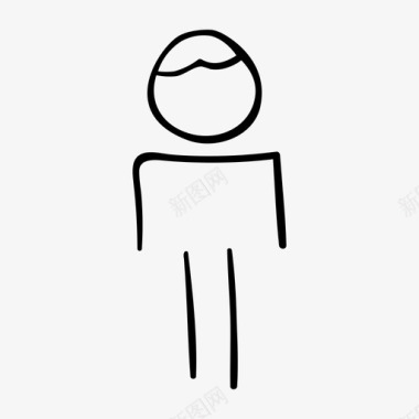 法人人物手绘图标图标