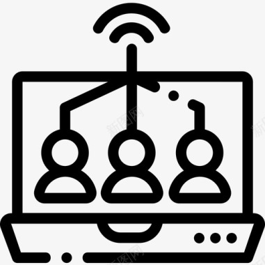 社会营销营销135线性图标图标