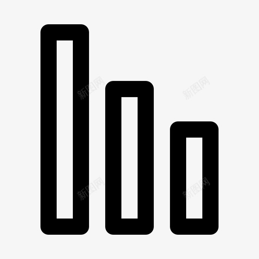 柱状图业务数据分析图标svg_新图网 https://ixintu.com 业务 付款 数据分析 柱状图 财务 财务收款