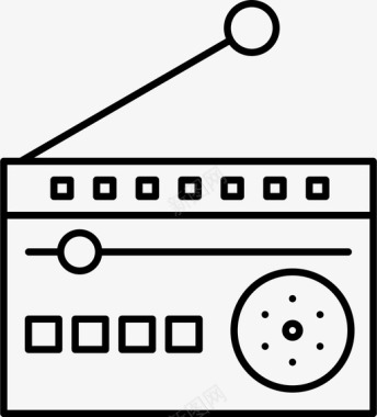 收音机音乐信号图标图标