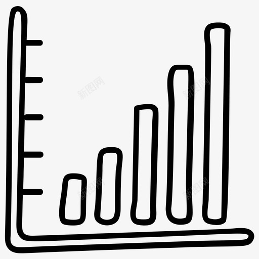 数据分析条形图信息图图标svg_新图网 https://ixintu.com 一组业务 信息图 数据分析 条形图 统计 财务和会计线向量图标