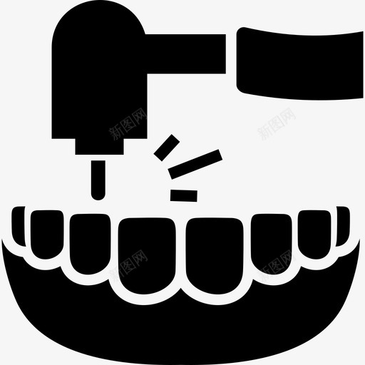 牙医护理牙科图标svg_新图网 https://ixintu.com 护理 牙医 牙科 钻头