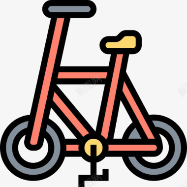 自行车运输车辆1线型颜色图标图标