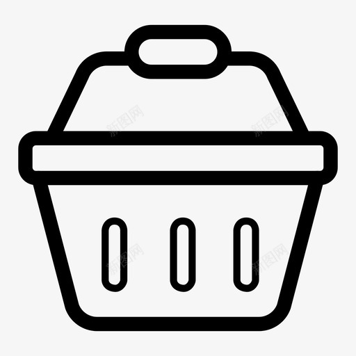 篮子容器杂货图标svg_新图网 https://ixintu.com 容器 杂货 篮子 购物篮 野餐篮