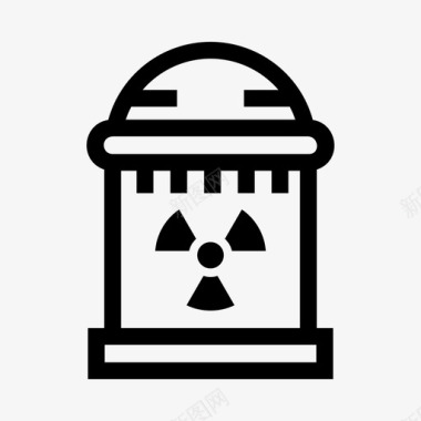 核危险能源图标图标