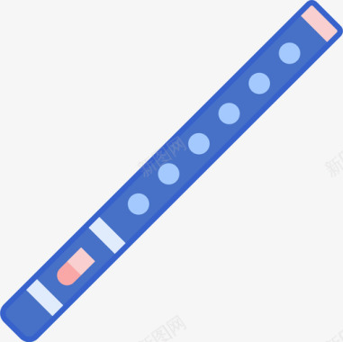 长笛音乐105线性颜色图标图标