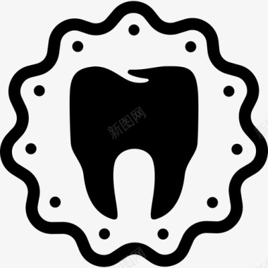 徽章护理牙科图标图标