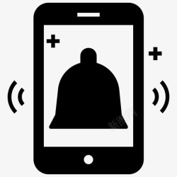 手机提醒事项应用移动警报警报应用程序智能手机通知图标高清图片