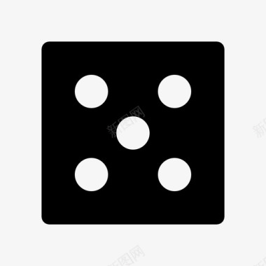 棋盘游戏经典骰子图标图标