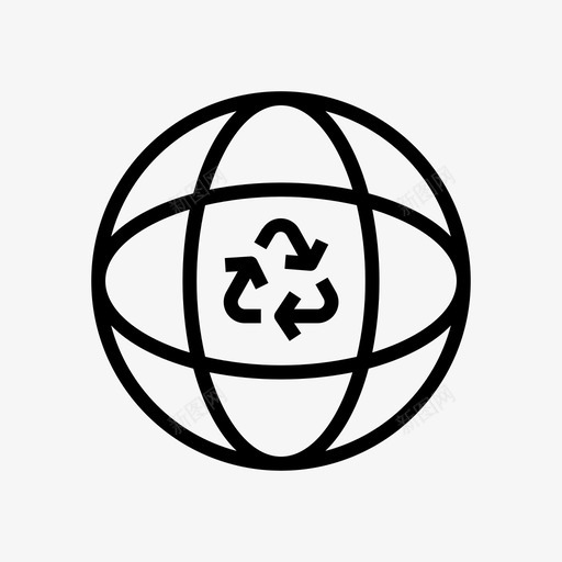 全球回收地球可持续性图标svg_新图网 https://ixintu.com 全球 可持续性 回收 地球 废物 管理 能源