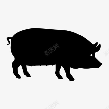 猪动物猪肉图标图标