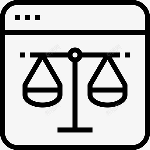 浏览器法律汇编4线性图标svg_新图网 https://ixintu.com 汇编 法律 浏览器 线性
