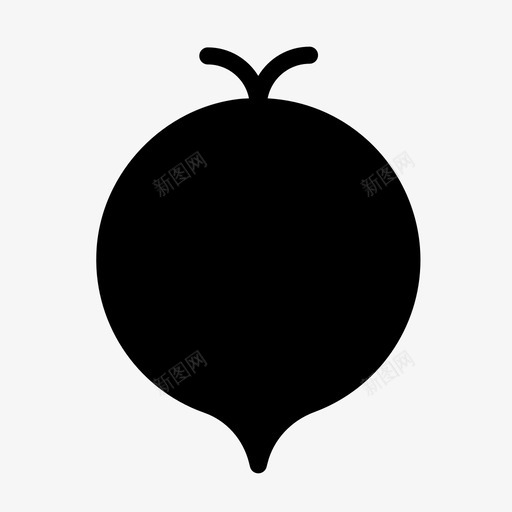 萝卜吃食物图标svg_新图网 https://ixintu.com 健康 图标 字形 萝卜 蔬菜 食物