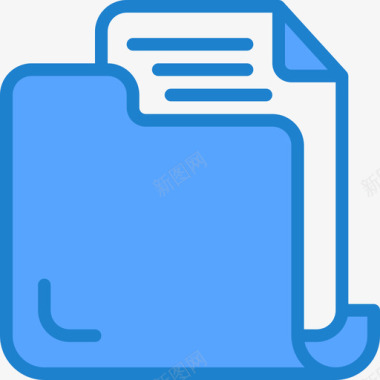 文件夹文件9蓝色图标图标